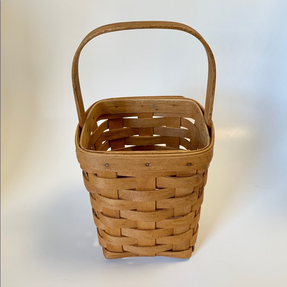 Vintage Longaberger Handled Planter Baskey